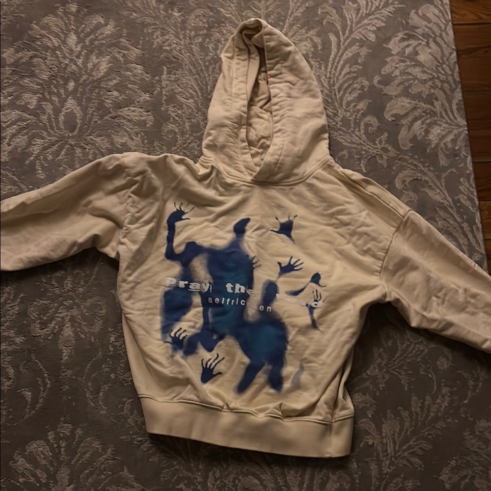 Graphic Hoodie with Blue Design